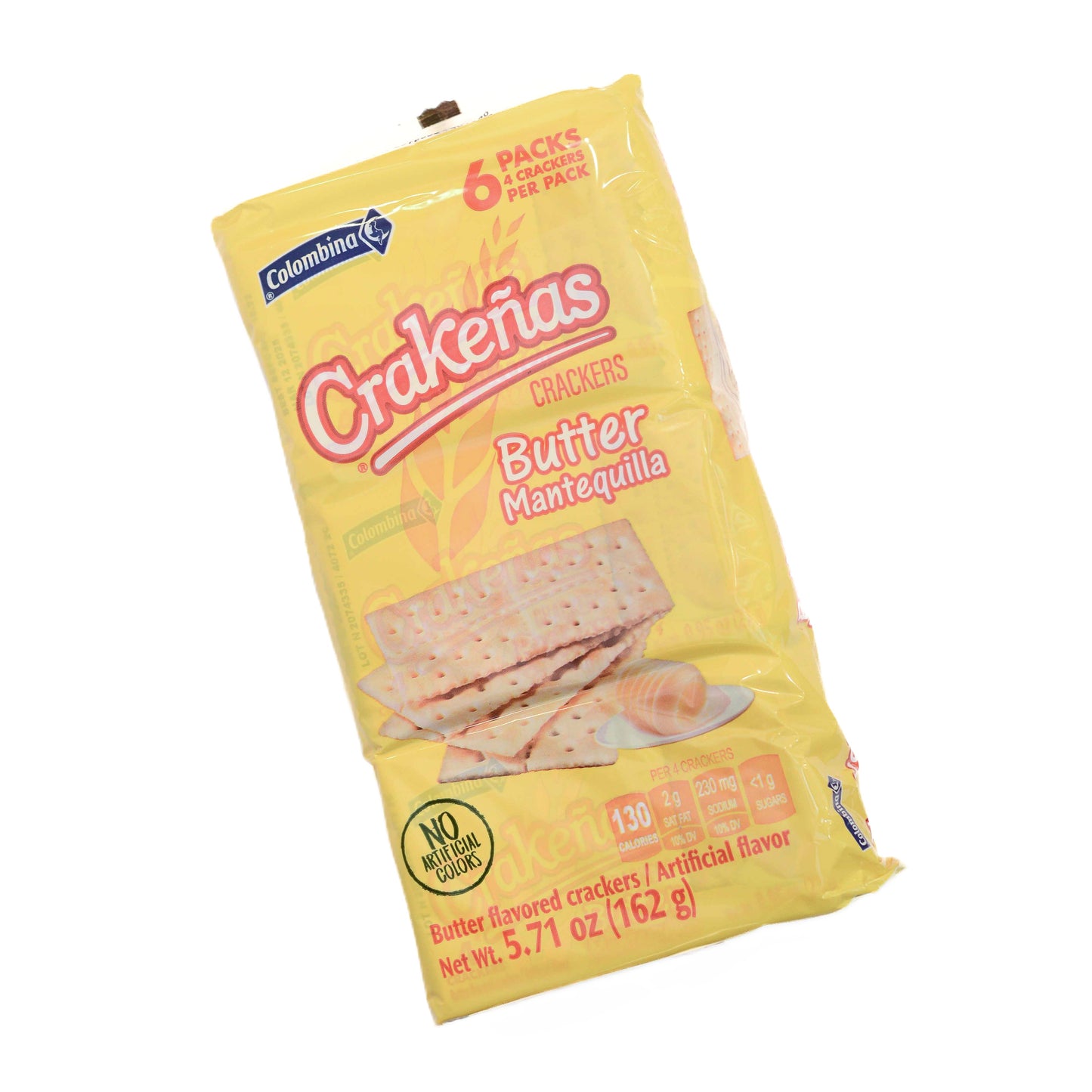 Colombina Crakenas Butter Crackers Packs - 6 ct