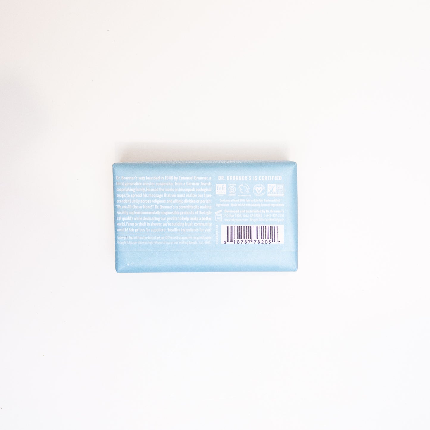 Dr. Bronner's hemp baby bar soap 5 oz