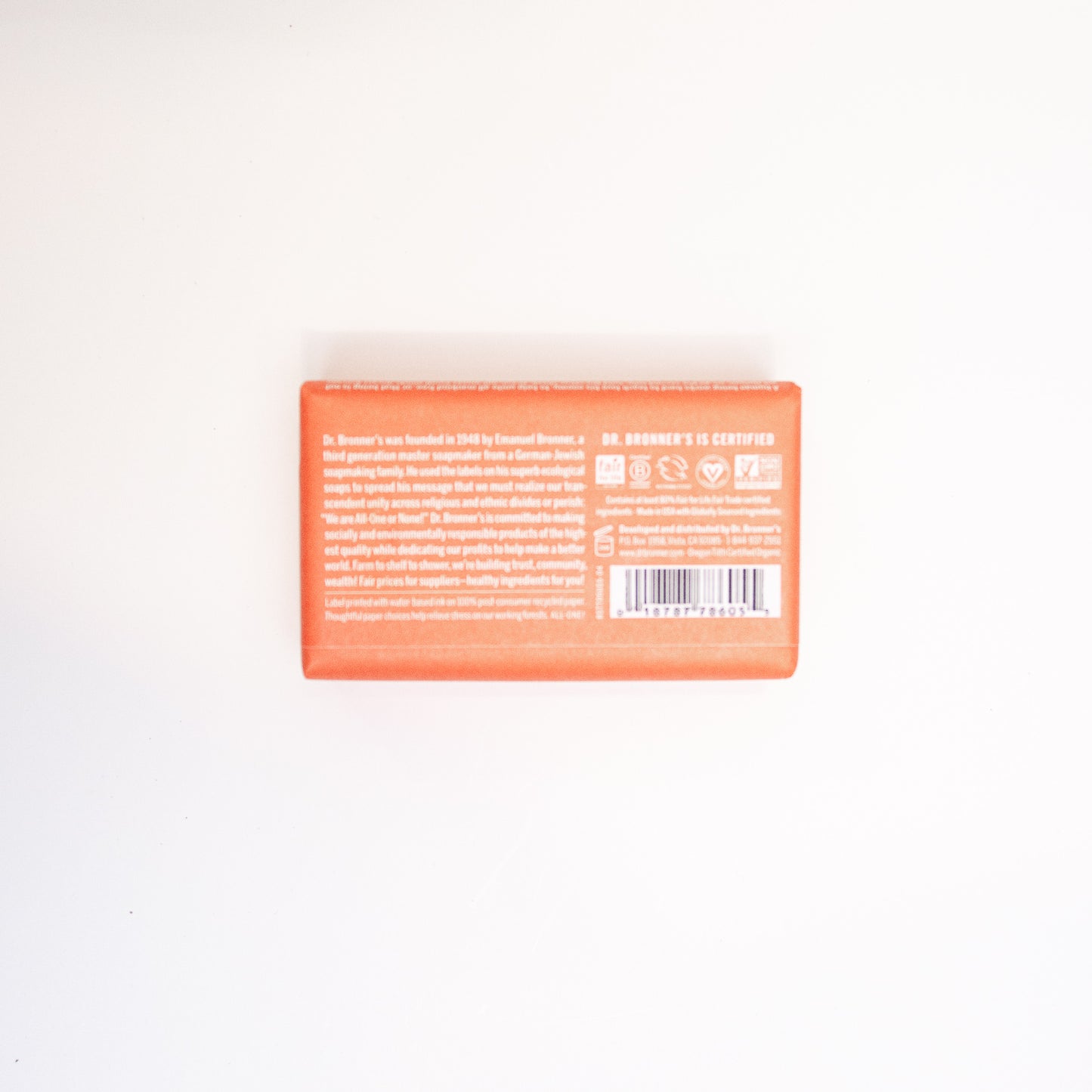 Dr. Bronner's hemp tea tree bar soap 5 oz