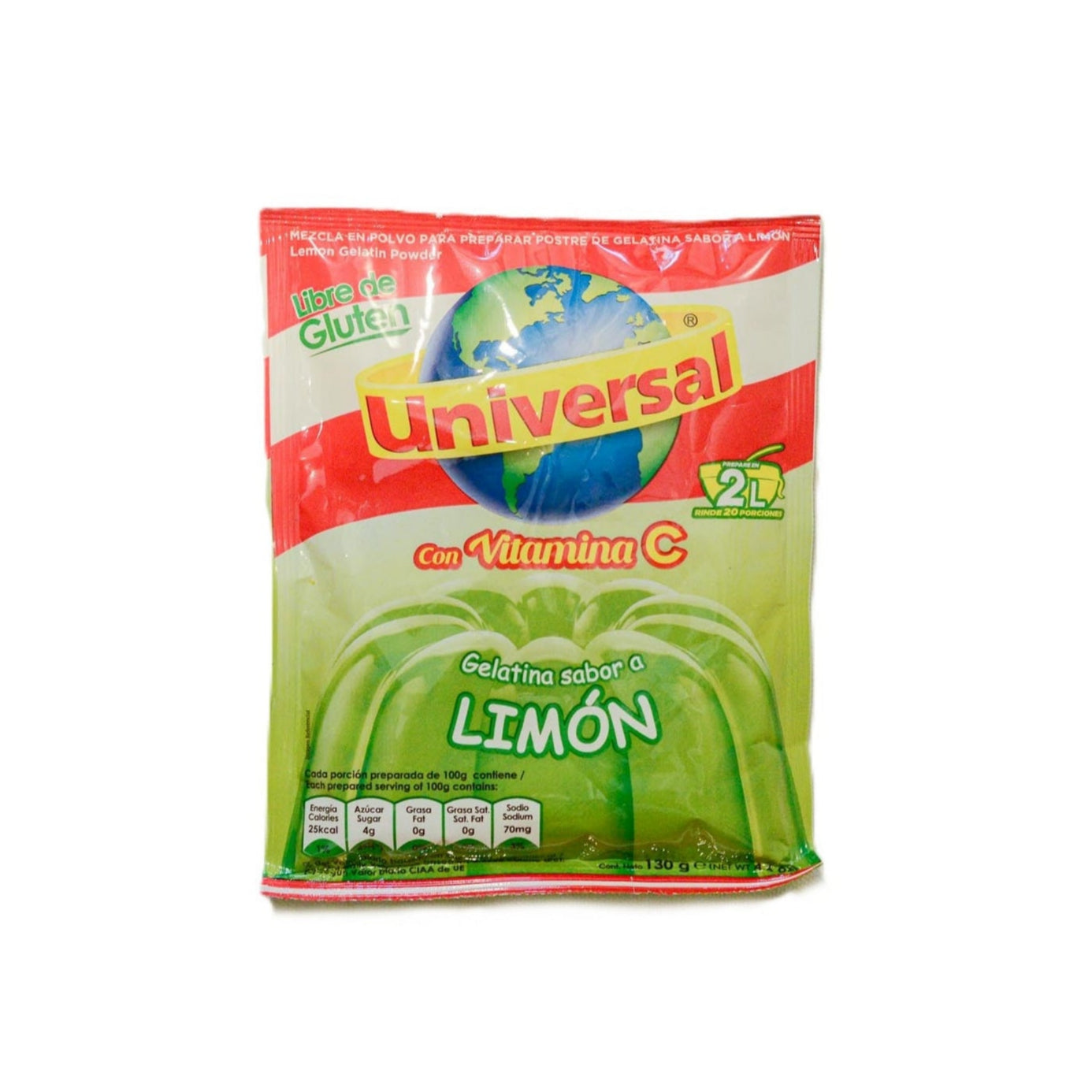 Gelatina peruana Limon